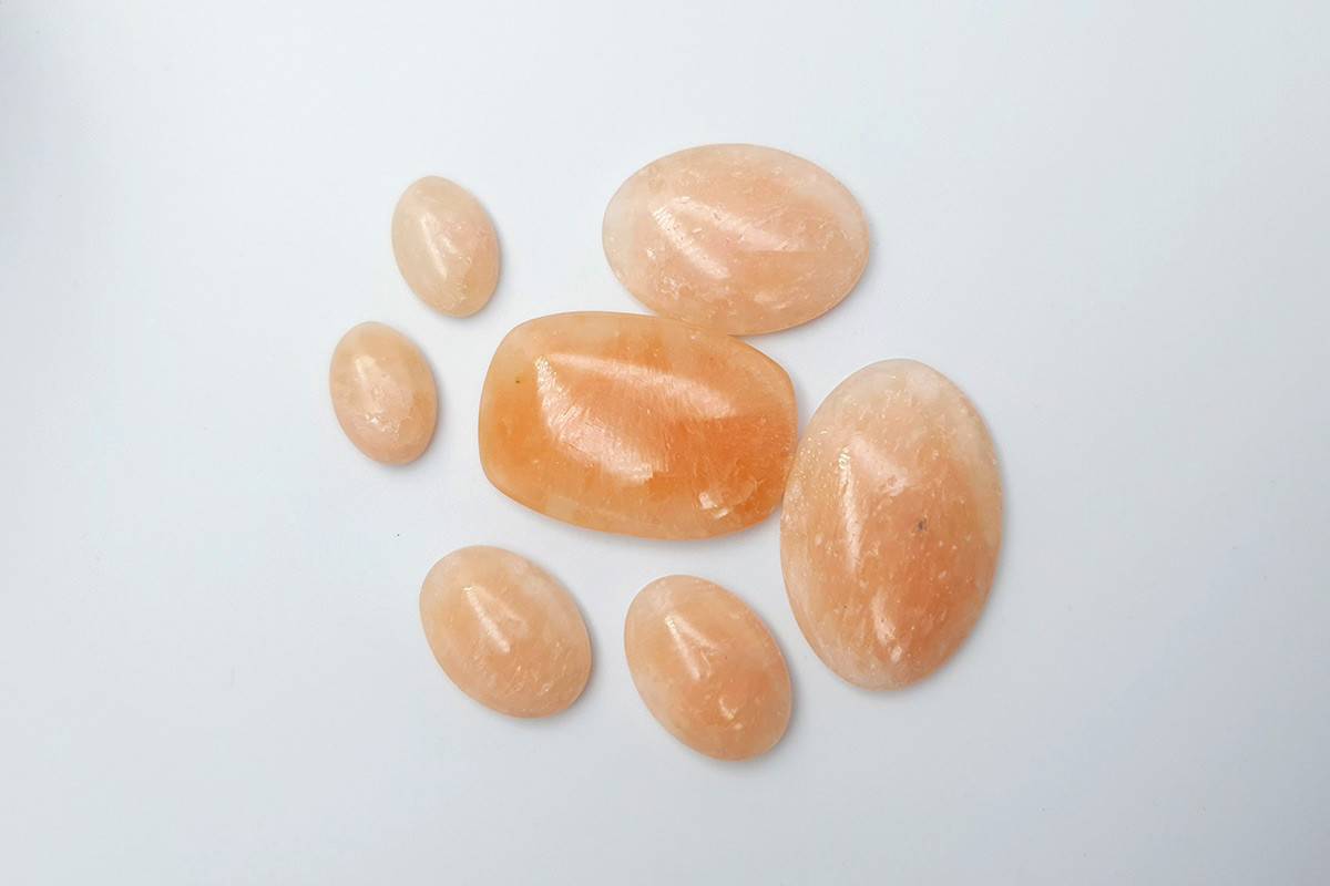 7 pcs Faux Pink Stones from Polymer Clay (Set #12) Cabochons SweetyBijou Cabochons   