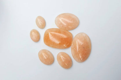 7 pcs Faux Pink Stones from Polymer Clay (Set #12) Cabochons SweetyBijou Cabochons   