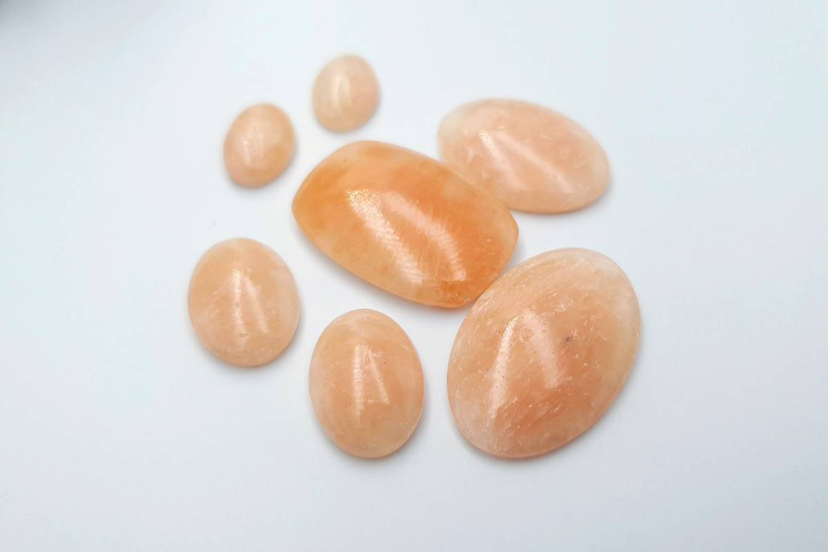 7 pcs Faux Pink Stones from Polymer Clay (Set #12) Cabochons SweetyBijou Cabochons   