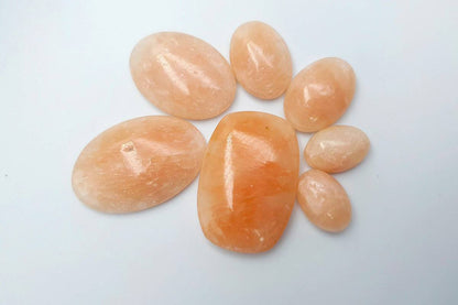 7 pcs Faux Pink Stones from Polymer Clay (Set #12) Cabochons SweetyBijou Cabochons   