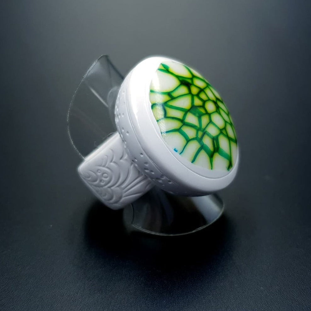 "Green cells" Ring Ring SweetyBijou Jewelry Default Title  
