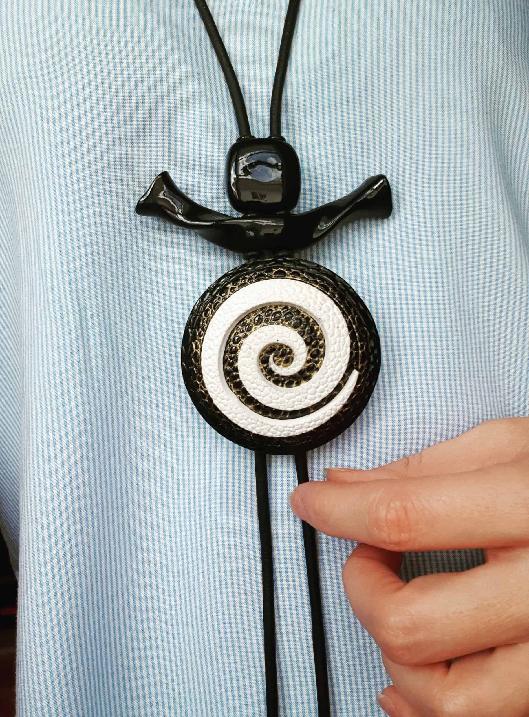 Yin-Yang Swirl Long Pendant - Infiniti of Perfection Pendant SweetyBijou Jewelry   