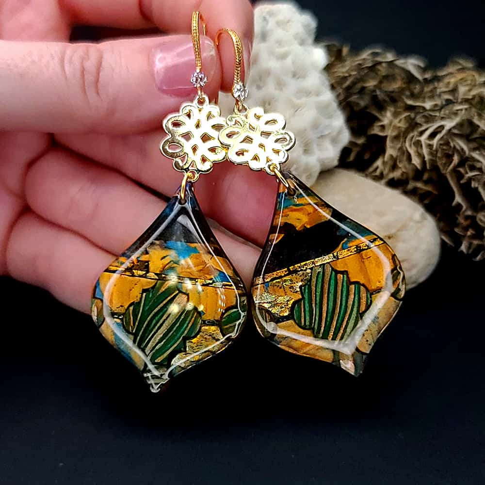 Romantic Earrings "Moroccan magic nights" Earrings SweetyBijou Jewelry   