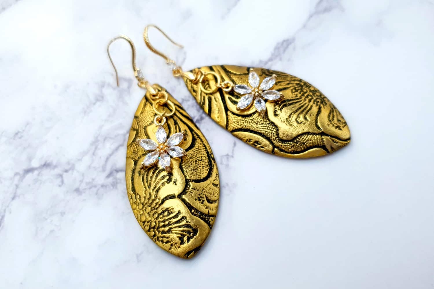 Jewelry Set "Golden Flowers" Jewelry Set SweetyBijou Jewelry   