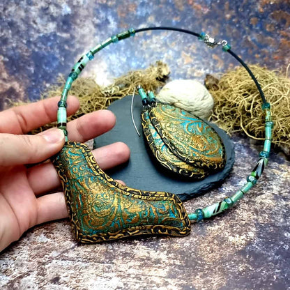 Polymer clay Jewelry Set "Medieval Treasures" Jewelry Set SweetyBijou Jewelry   