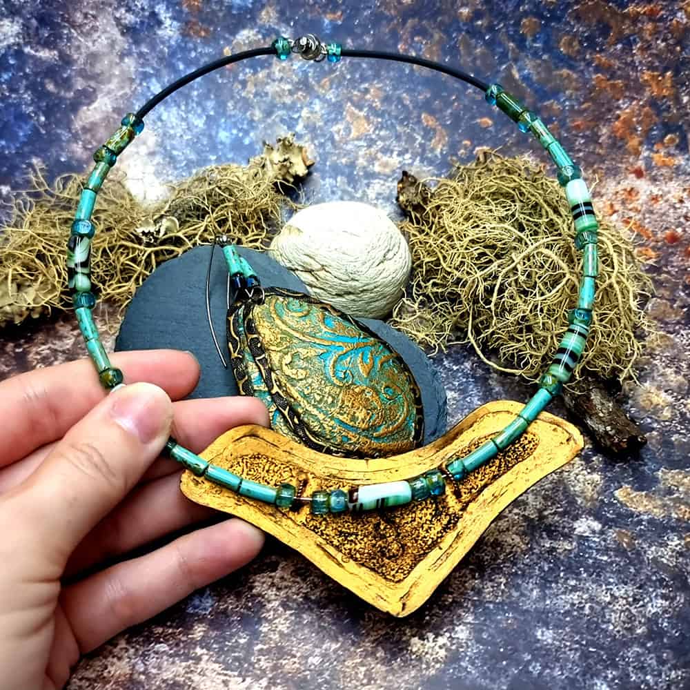 Polymer clay Jewelry Set "Medieval Treasures" Jewelry Set SweetyBijou Jewelry   