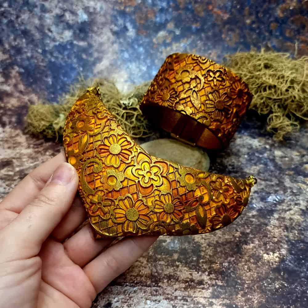 Unique Jewelry Set "Golden Ages" Polymer clay Jewelry Set SweetyBijou Jewelry   