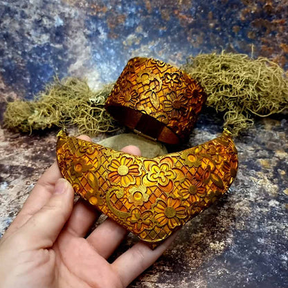 Unique Jewelry Set "Golden Ages" Polymer clay Jewelry Set SweetyBijou Jewelry   