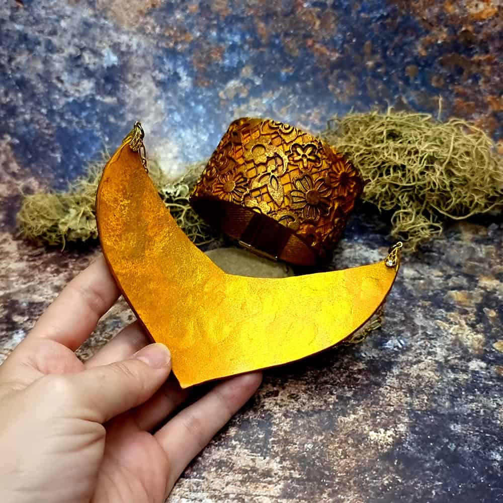 Unique Jewelry Set "Golden Ages" Polymer clay Jewelry Set SweetyBijou Jewelry   