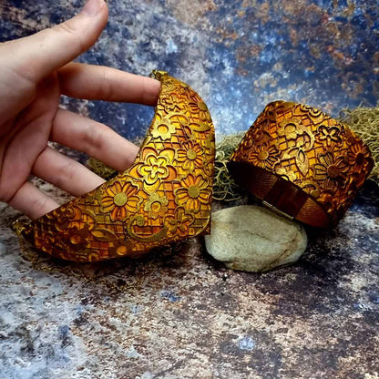 Unique Jewelry Set "Golden Ages" Polymer clay Jewelry Set SweetyBijou Jewelry   