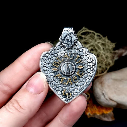 Silver Pendant with Red CZ Pendant SweetyBijou Jewelry   