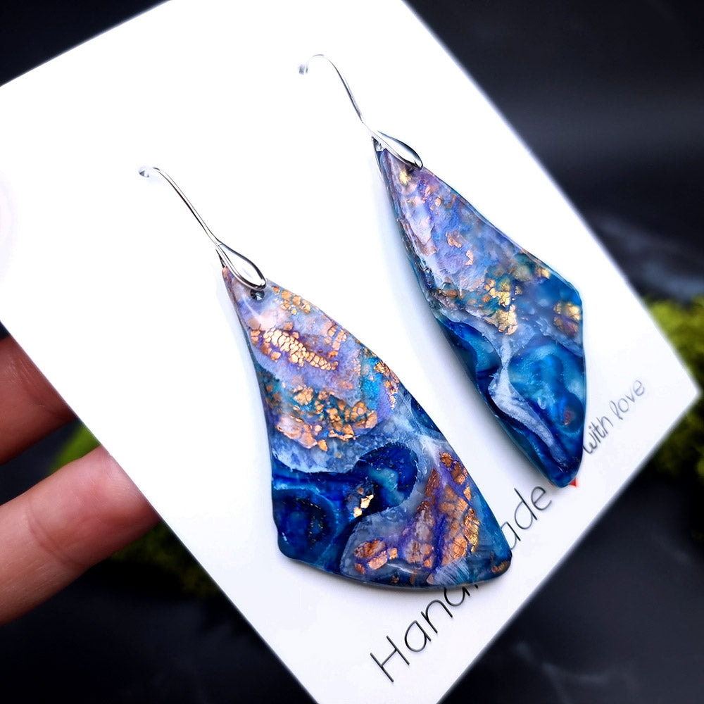 Seascape Serenade Earrings - Perfect Valentine's Day Bijou Earrings SweetyBijou Jewelry   