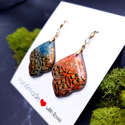 Cathedral Hues Drop Earrings - Perfect Valentine's Day Gift Earrings SweetyBijou Jewelry   