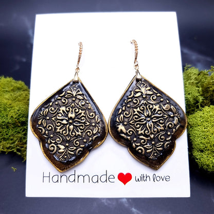 Bronze Filigree Earrings - Sophisticated Gift for Your Beloved Earrings SweetyBijou Jewelry   