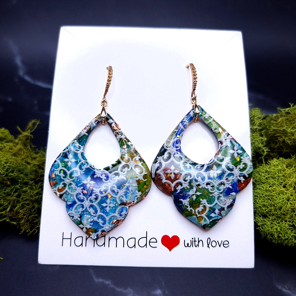 Mosaic Marvel Earrings - Romantic Gift for Special Occasions Earrings SweetyBijou Jewelry   