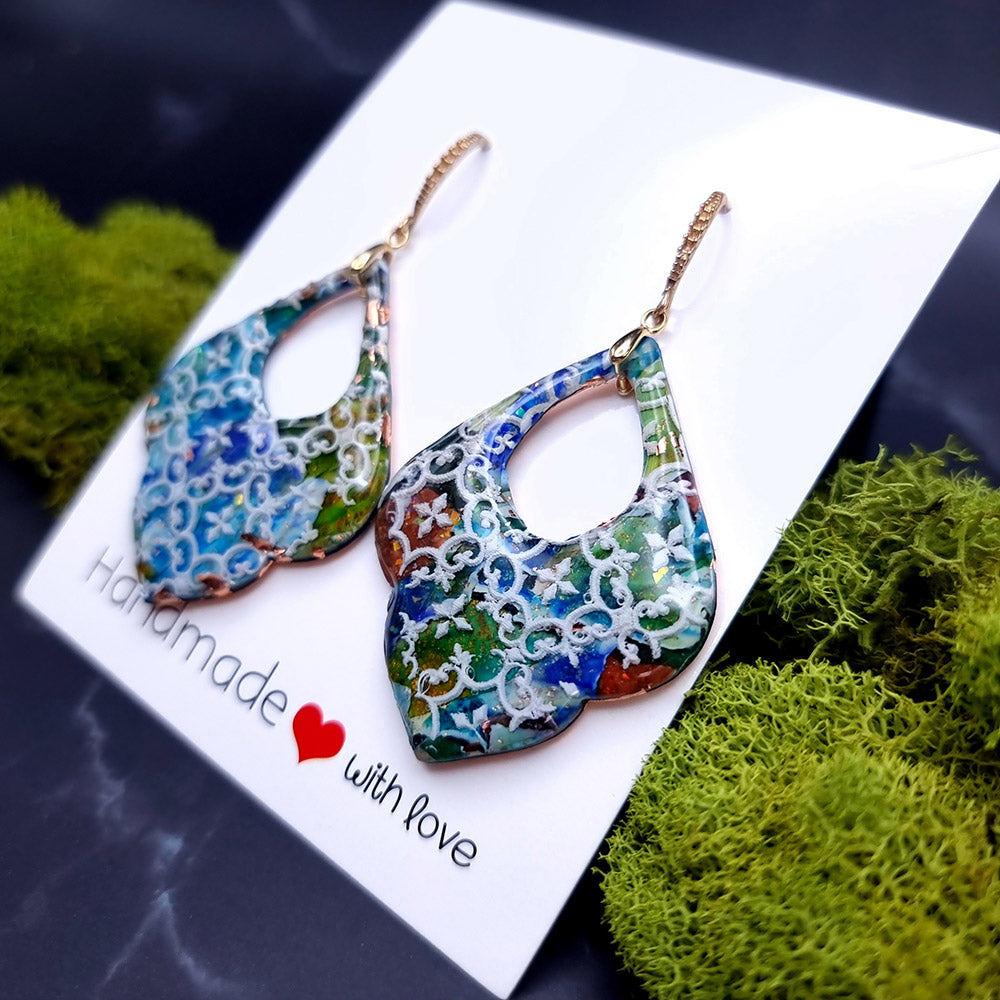Mosaic Marvel Earrings - Romantic Gift for Special Occasions Earrings SweetyBijou Jewelry   