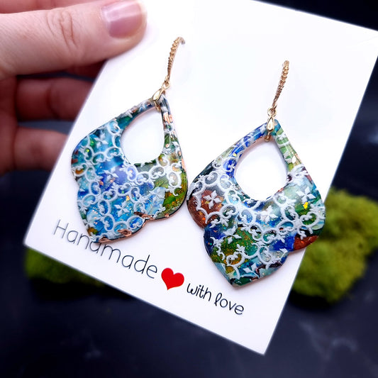 Mosaic Marvel Earrings - Romantic Gift for Special Occasions Earrings SweetyBijou Jewelry   