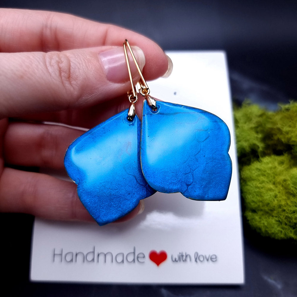 Blue Lagoon Artisan Earrings - Captivating Valentine's Day Adornment Earrings SweetyBijou Jewelry   