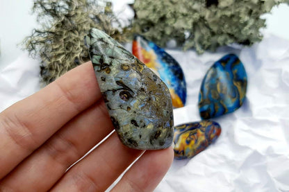 4 pcs Labradorite Pietersite Stone Mix (Set #3) Cabochons SweetyBijou Cabochons   