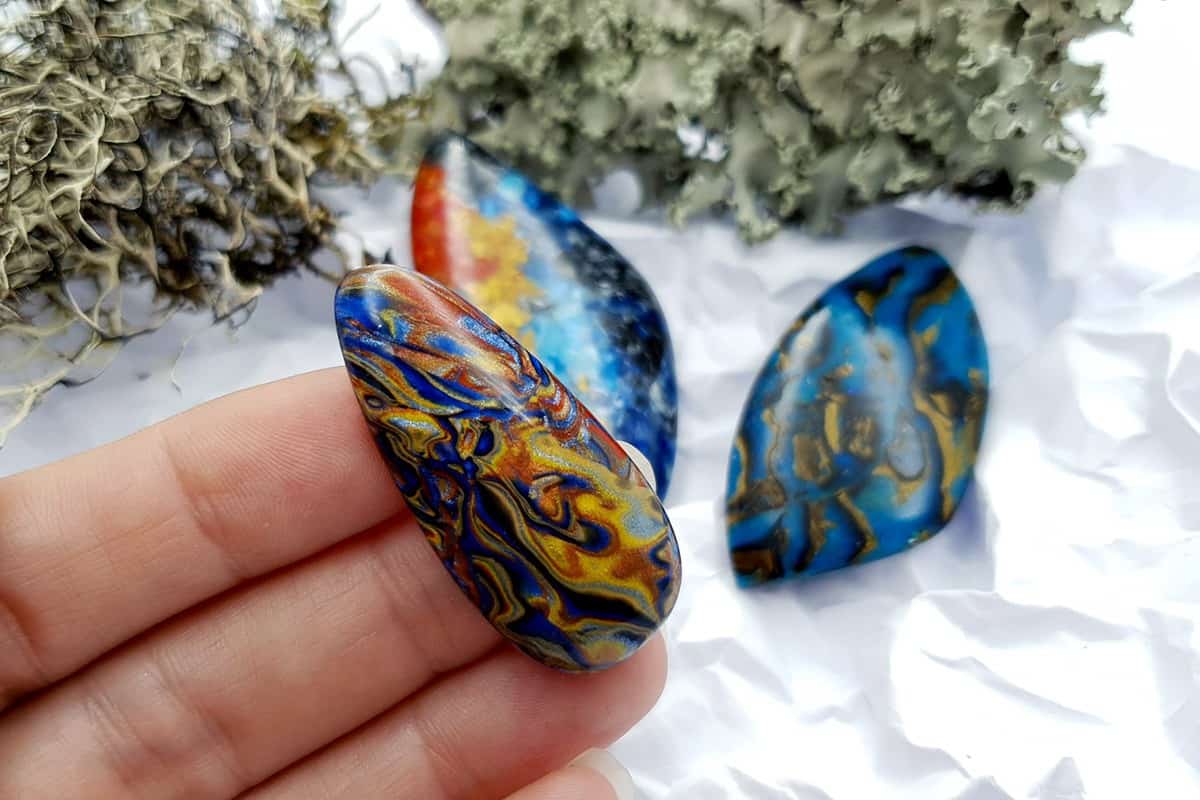 4 pcs Labradorite Pietersite Stone Mix (Set #3) Cabochons SweetyBijou Cabochons   