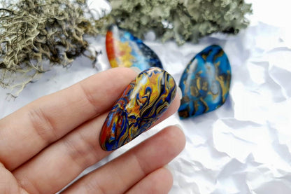 4 pcs Labradorite Pietersite Stone Mix (Set #3) Cabochons SweetyBijou Cabochons   