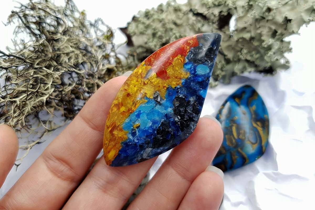 4 pcs Labradorite Pietersite Stone Mix (Set #3) Cabochons SweetyBijou Cabochons   