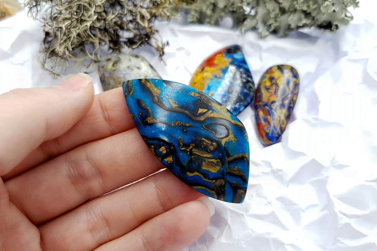 4 pcs Labradorite Pietersite Stone Mix (Set #3) Cabochons SweetyBijou Cabochons   
