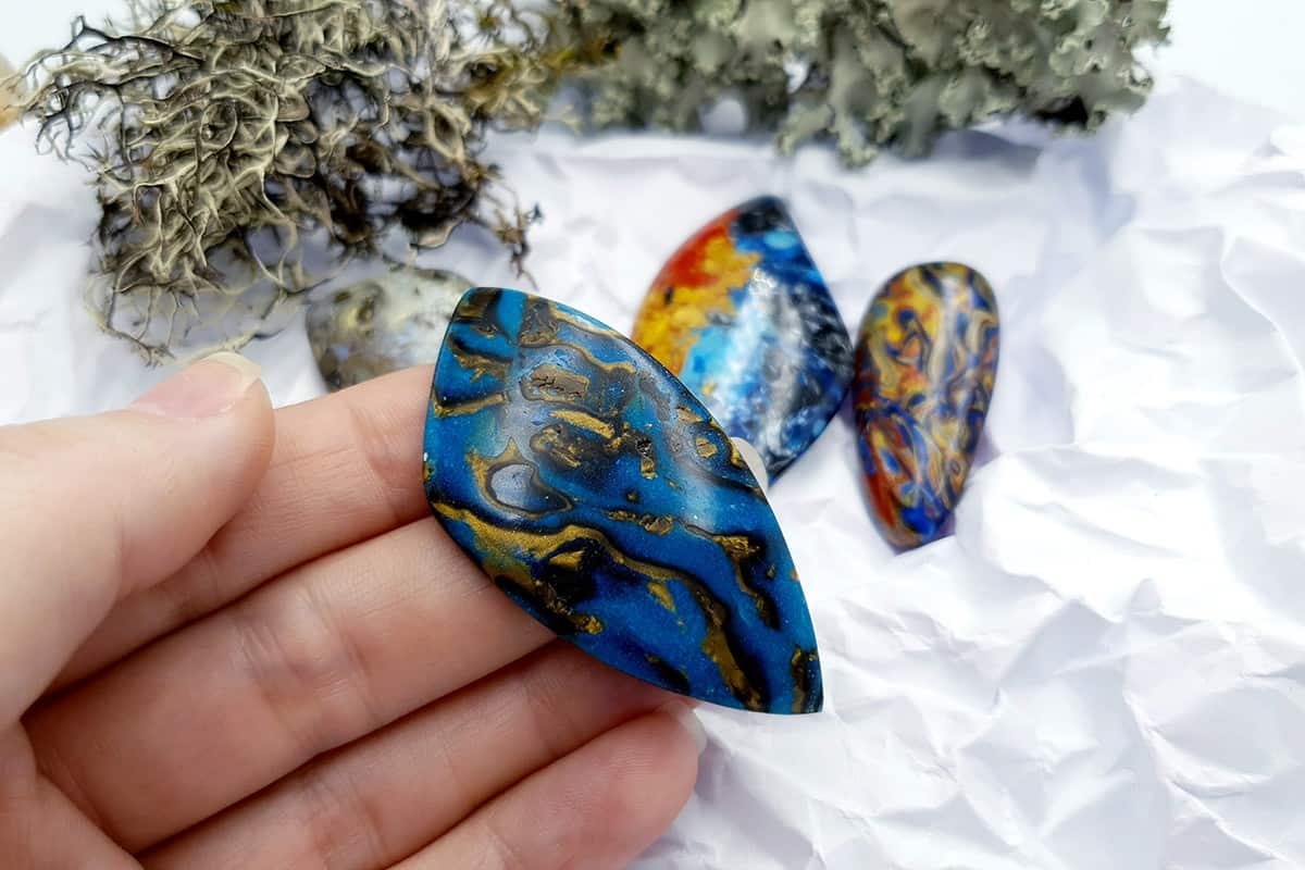 4 pcs Labradorite Pietersite Stone Mix (Set #3) Cabochons SweetyBijou Cabochons   