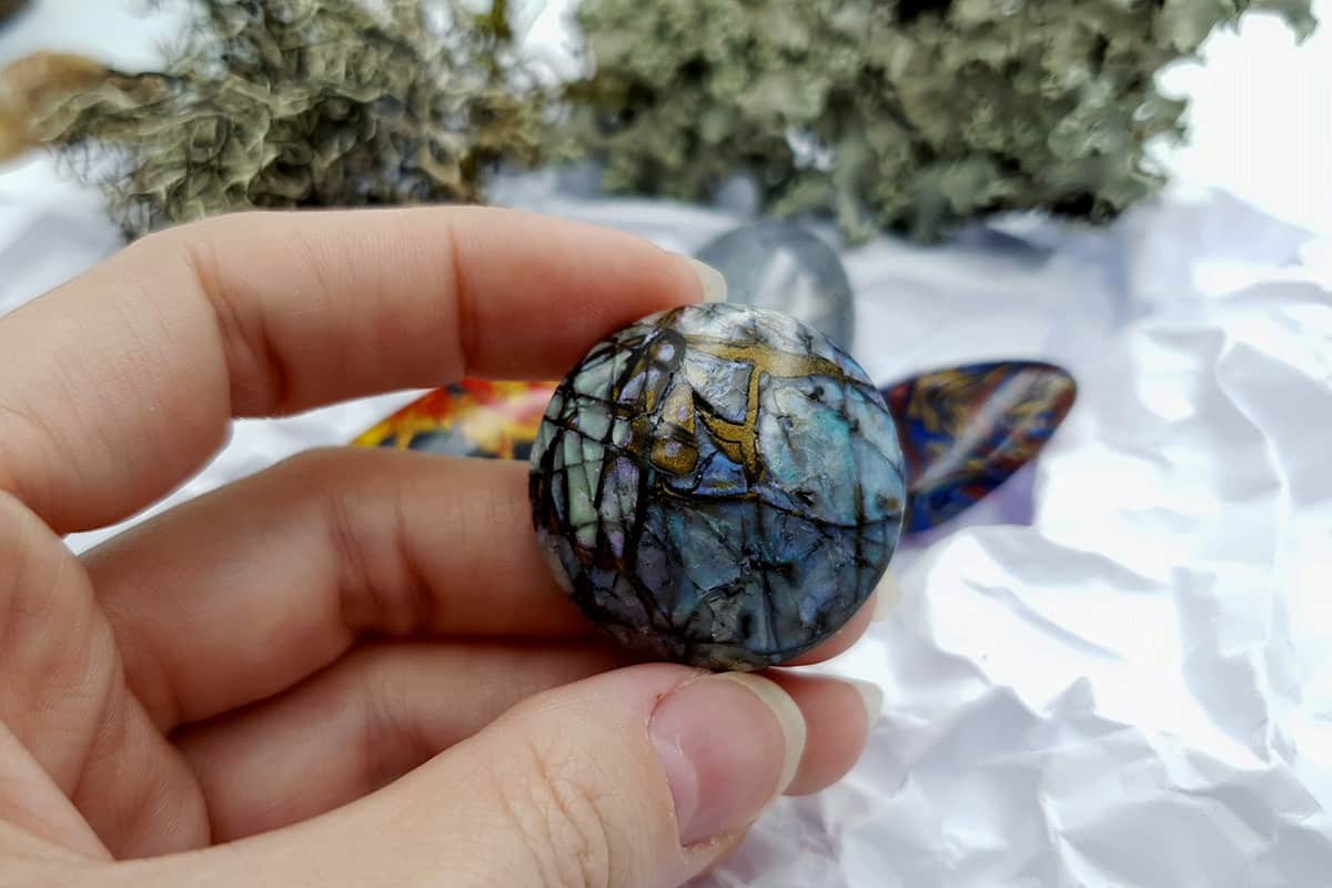 4 pcs Labradorite Pietersite Stone Mix (Set #4) Cabochons SweetyBijou Cabochons   