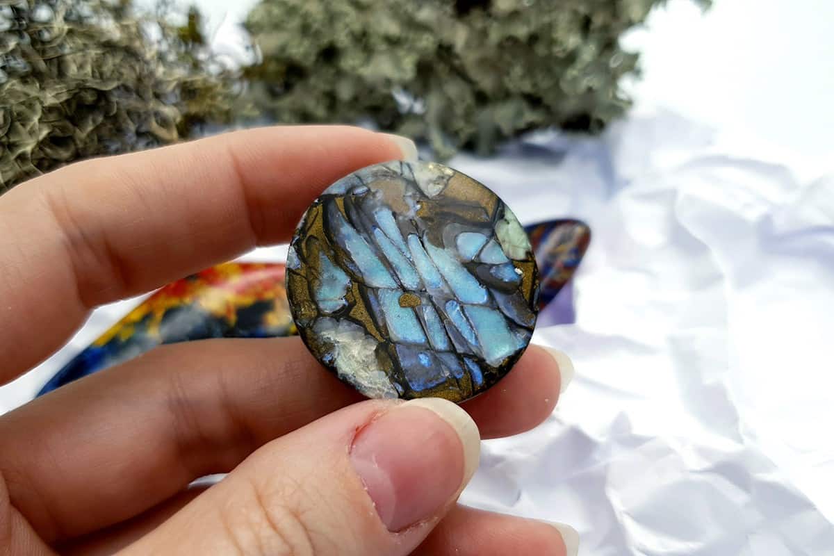 4 pcs Labradorite Pietersite Stone Mix (Set #4) Cabochons SweetyBijou Cabochons   