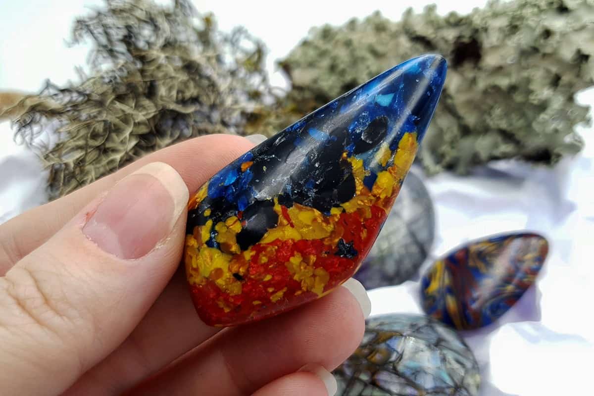 4 pcs Labradorite Pietersite Stone Mix (Set #4) Cabochons SweetyBijou Cabochons   