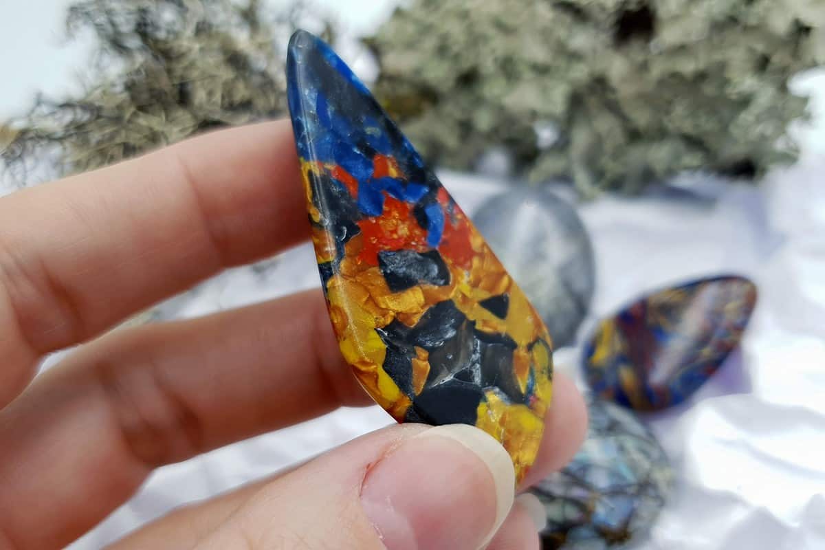 4 pcs Labradorite Pietersite Stone Mix (Set #4) Cabochons SweetyBijou Cabochons   