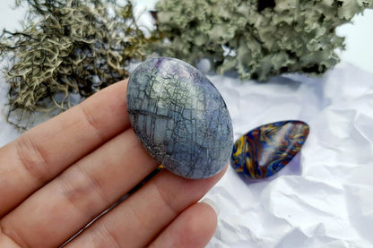 4 pcs Labradorite Pietersite Stone Mix (Set #4) Cabochons SweetyBijou Cabochons   