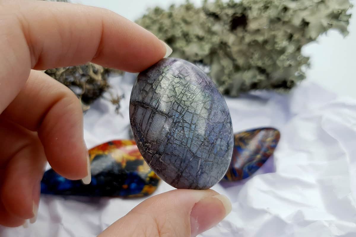 4 pcs Labradorite Pietersite Stone Mix (Set #4) Cabochons SweetyBijou Cabochons   