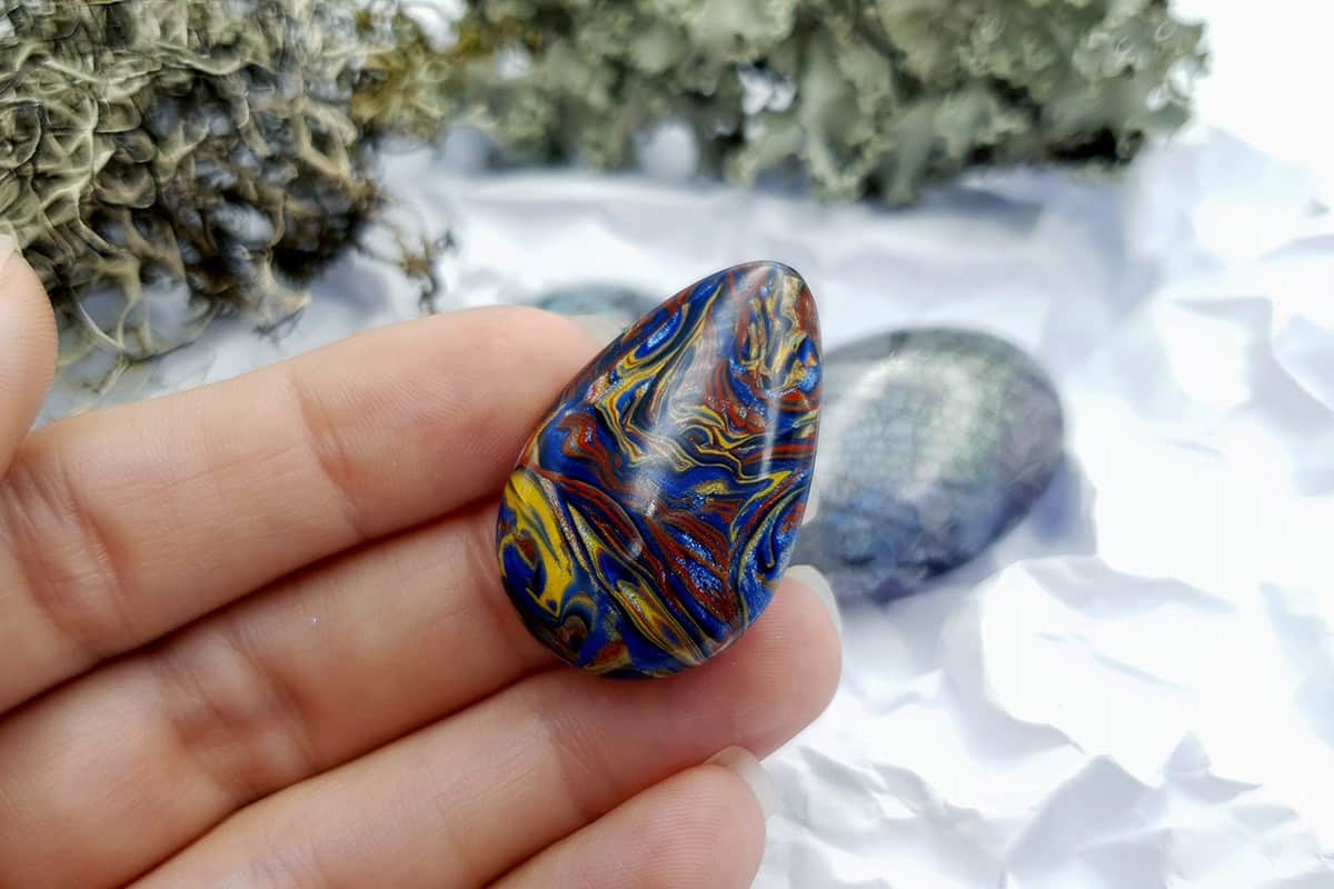 4 pcs Labradorite Pietersite Stone Mix (Set #4) Cabochons SweetyBijou Cabochons   