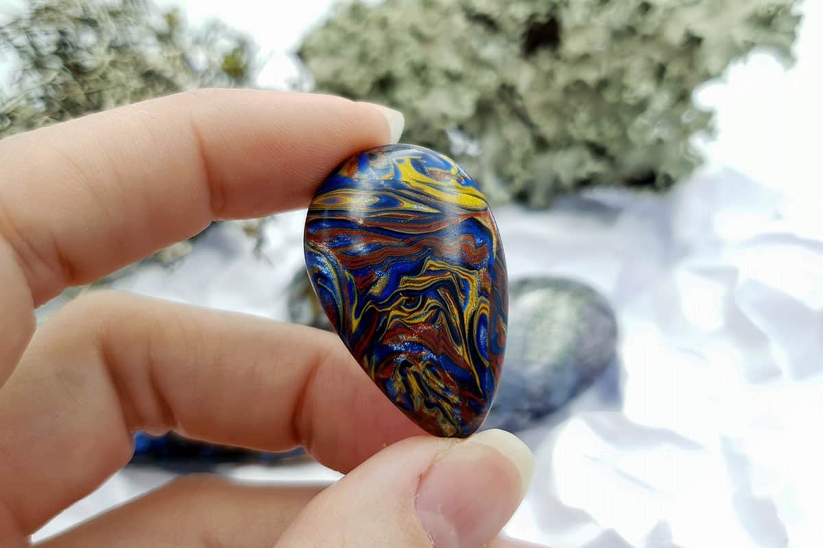 4 pcs Labradorite Pietersite Stone Mix (Set #4) Cabochons SweetyBijou Cabochons   