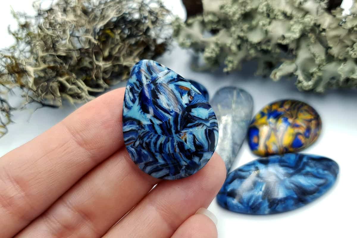 6 pcs Labradorite Pietersite Stone Mix (Set #5) Cabochons SweetyBijou Cabochons   