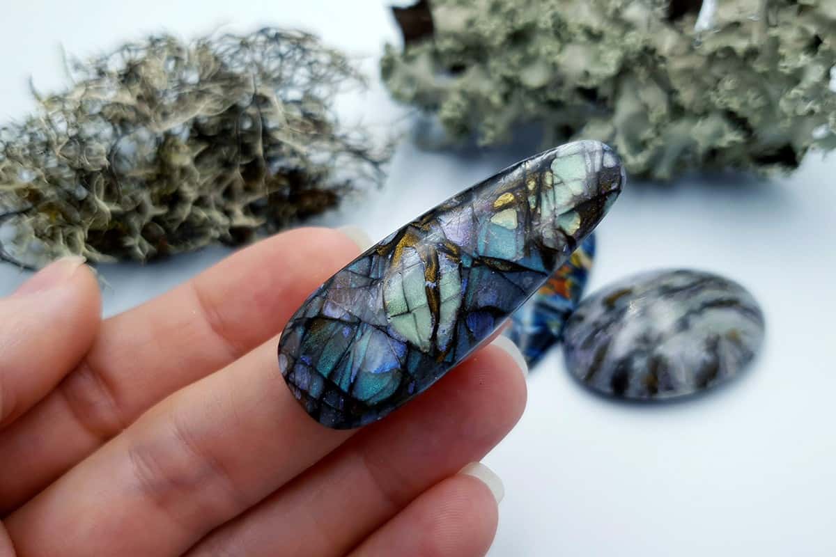3 pcs Labradorite Pietersite Stone Mix (Set #7) Cabochons SweetyBijou Cabochons   