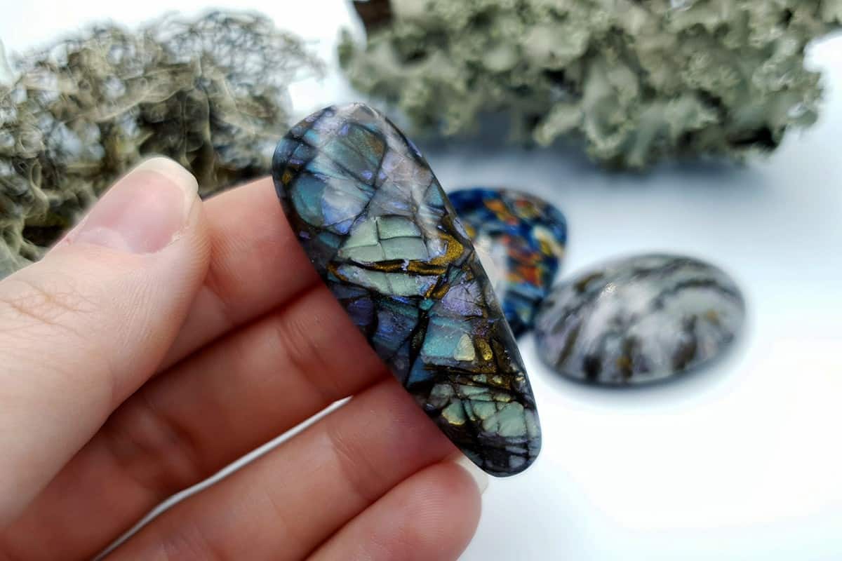 3 pcs Labradorite Pietersite Stone Mix (Set #7) Cabochons SweetyBijou Cabochons   