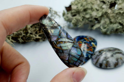 3 pcs Labradorite Pietersite Stone Mix (Set #7) Cabochons SweetyBijou Cabochons   
