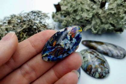 4 pcs Labradorite Pietersite Stone Mix (Set #9) Cabochons SweetyBijou Cabochons   