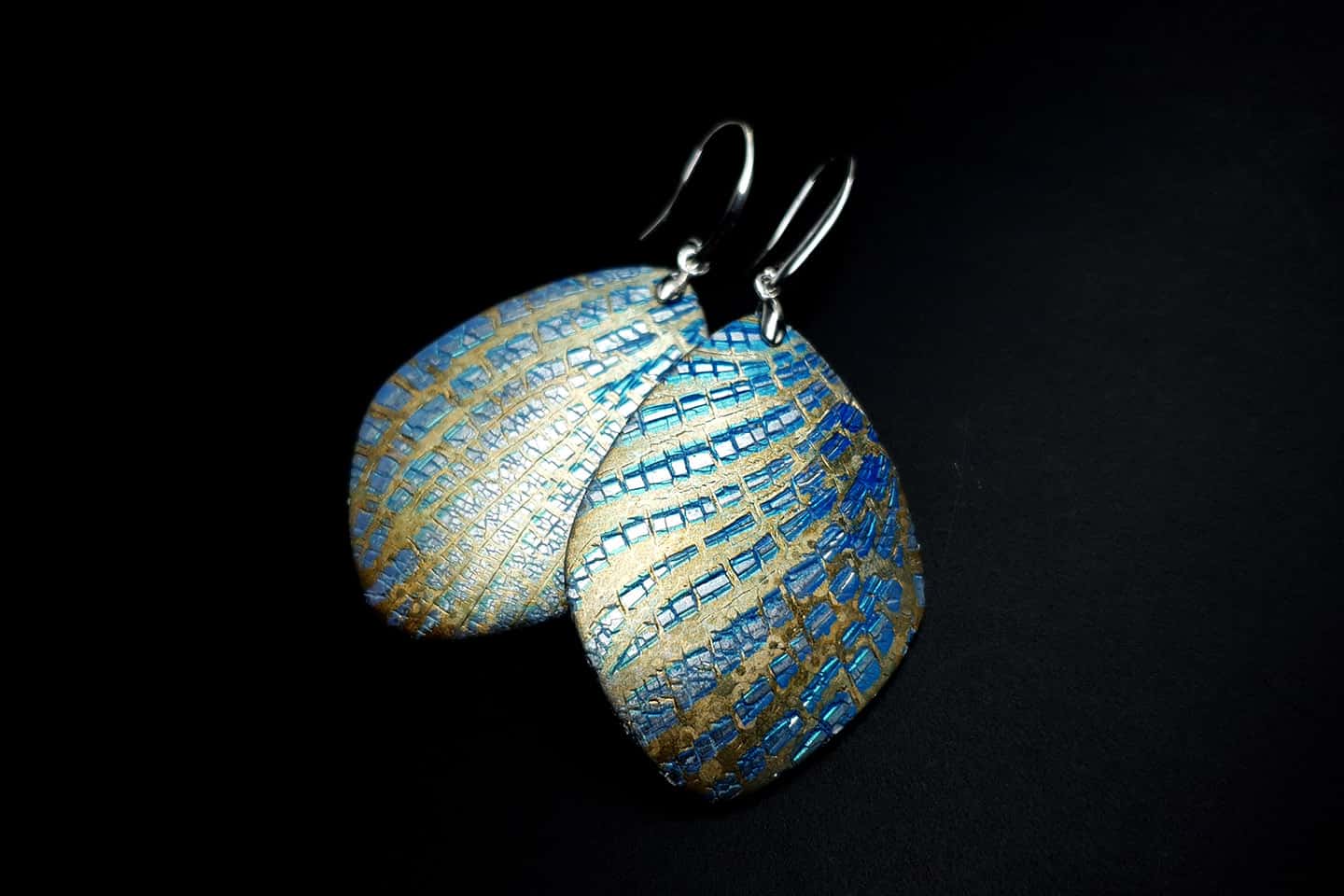 Large Frozen Petals Earrings Earrings SweetyBijou Jewelry   