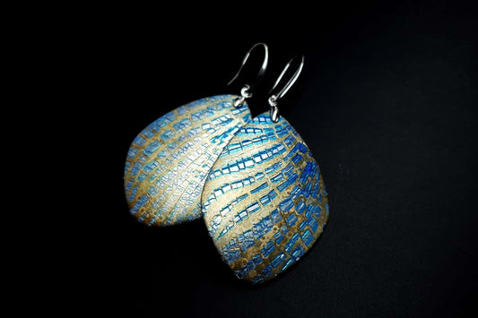 Large Frozen Petals Earrings Earrings SweetyBijou Jewelry   