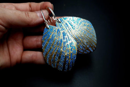 Large Frozen Petals Earrings Earrings SweetyBijou Jewelry   