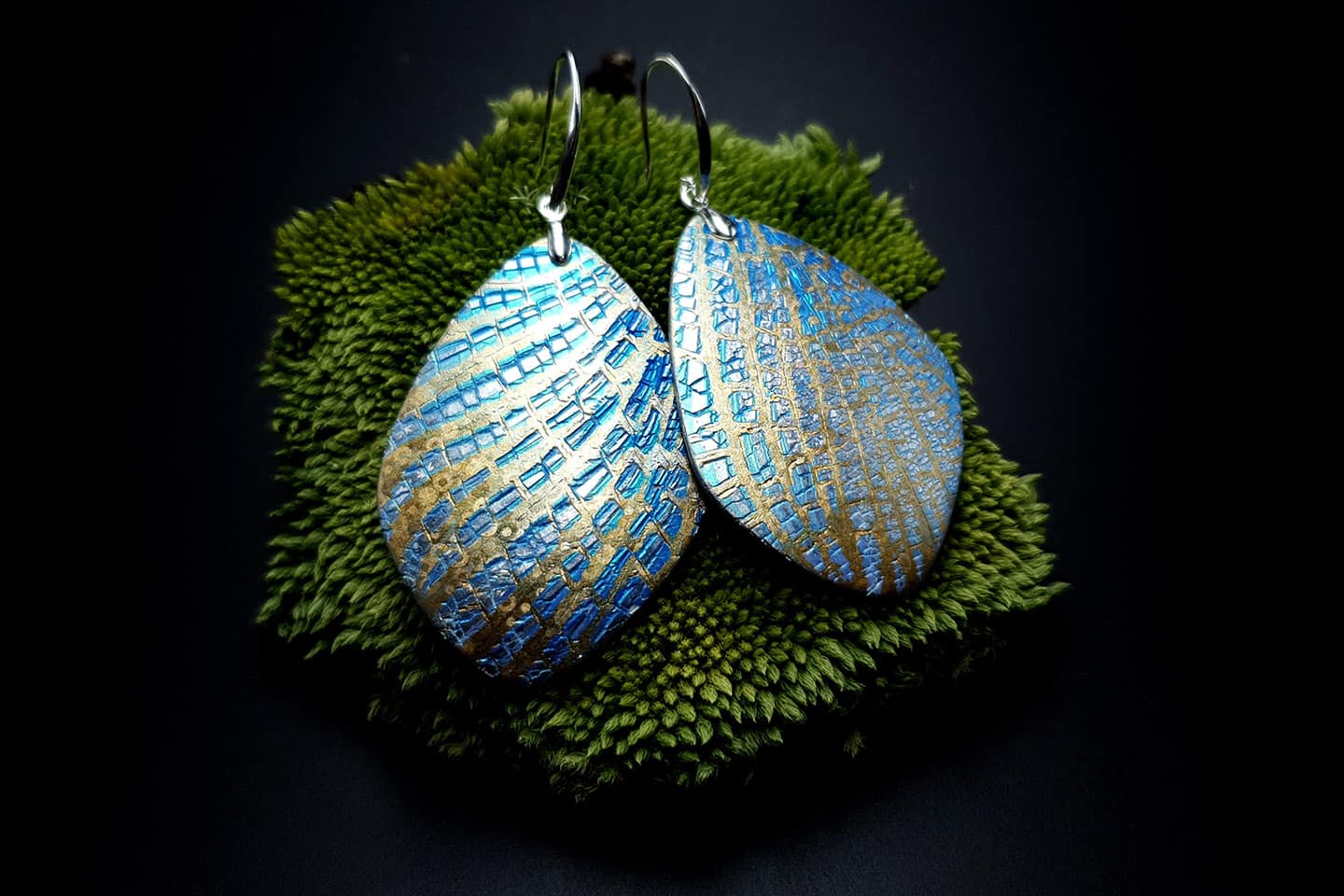 Large Frozen Petals Earrings Earrings SweetyBijou Jewelry   