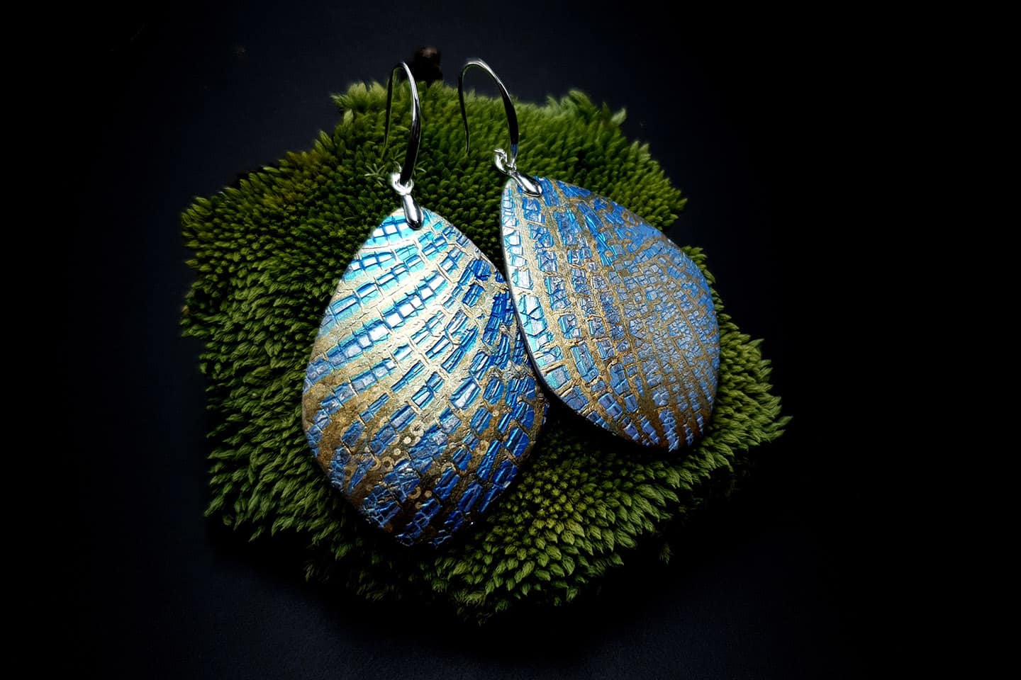 Large Frozen Petals Earrings Earrings SweetyBijou Jewelry   