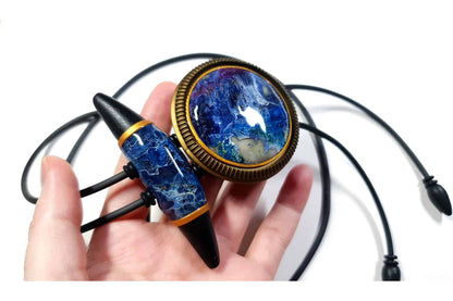 Long Pendant "Blue Lagune" Pendant SweetyBijou Jewelry   