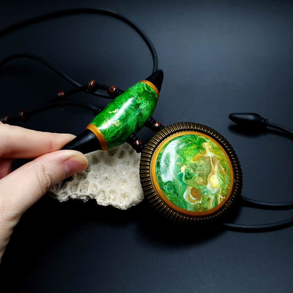 The Magic Forest - Long Pendant Pendant SweetyBijou Jewelry Default Title  