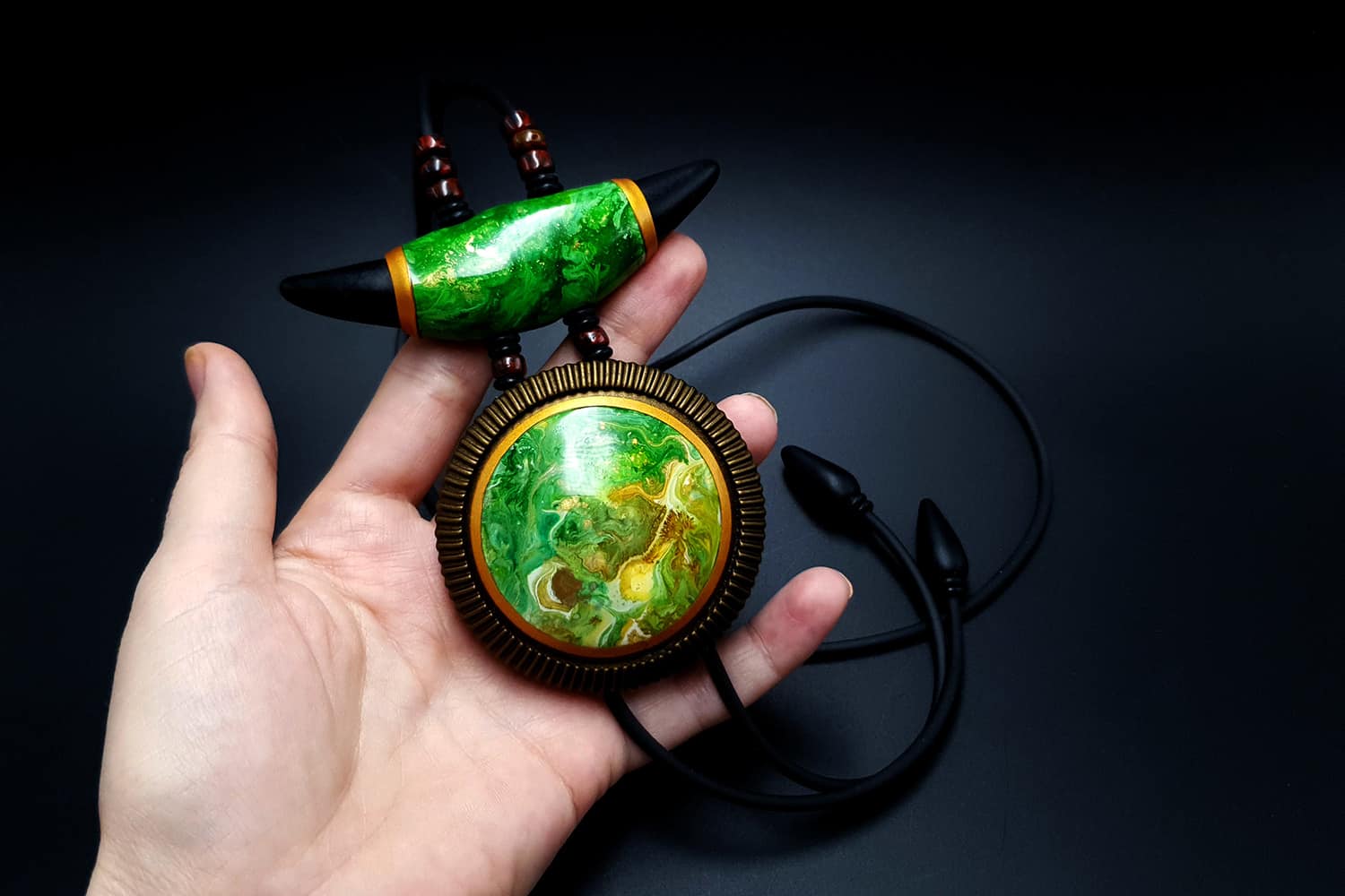 The Magic Forest - Long Pendant Pendant SweetyBijou Jewelry   