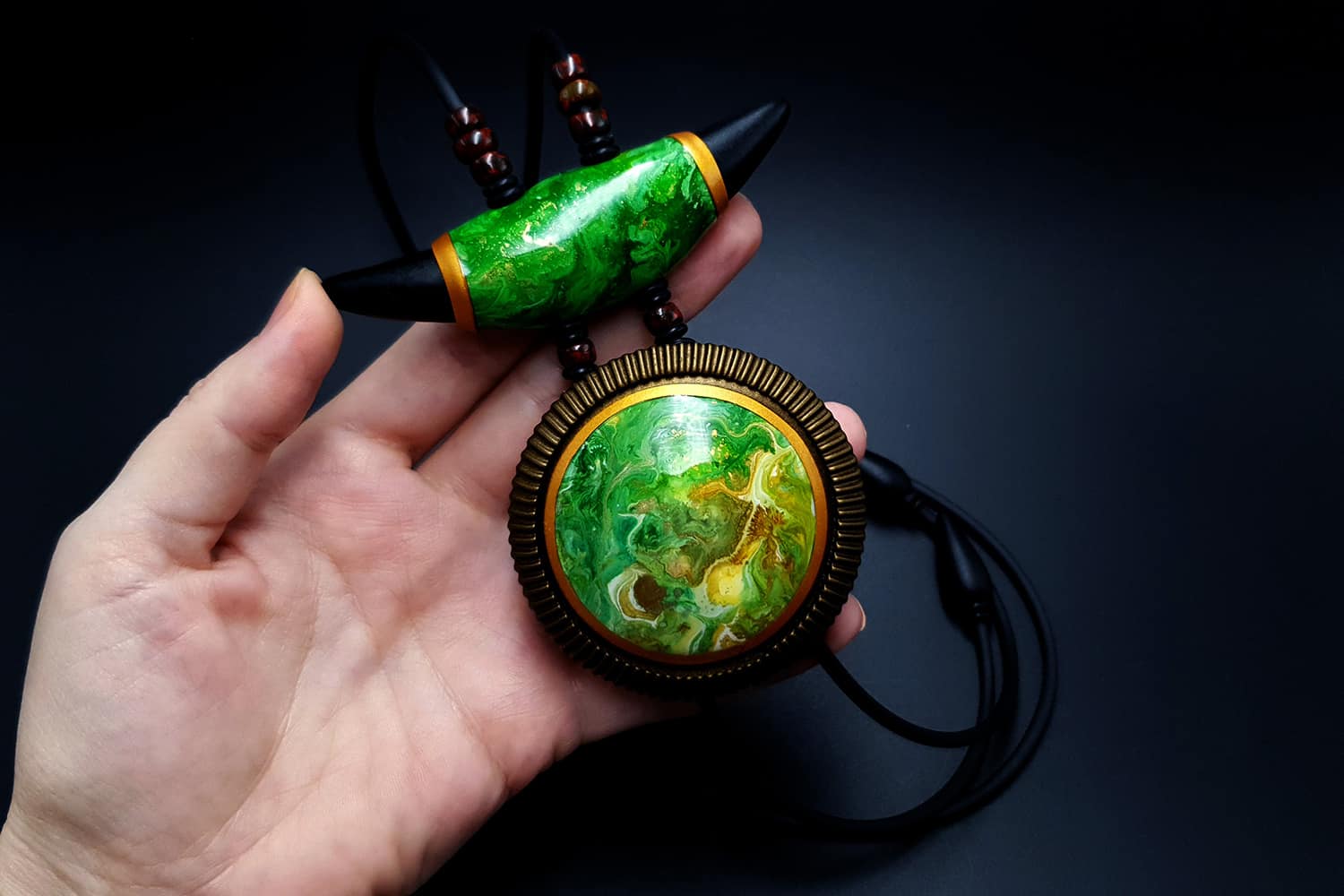 The Magic Forest - Long Pendant Pendant SweetyBijou Jewelry   